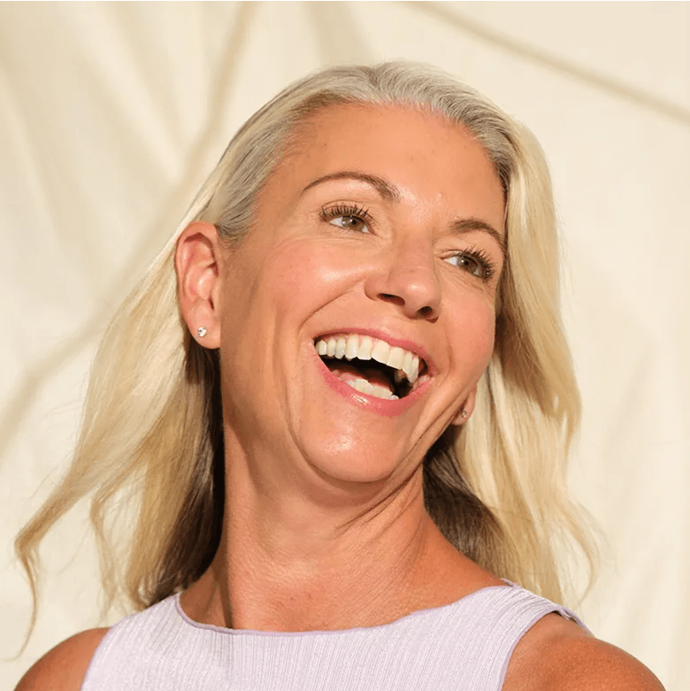 Botox model smiling