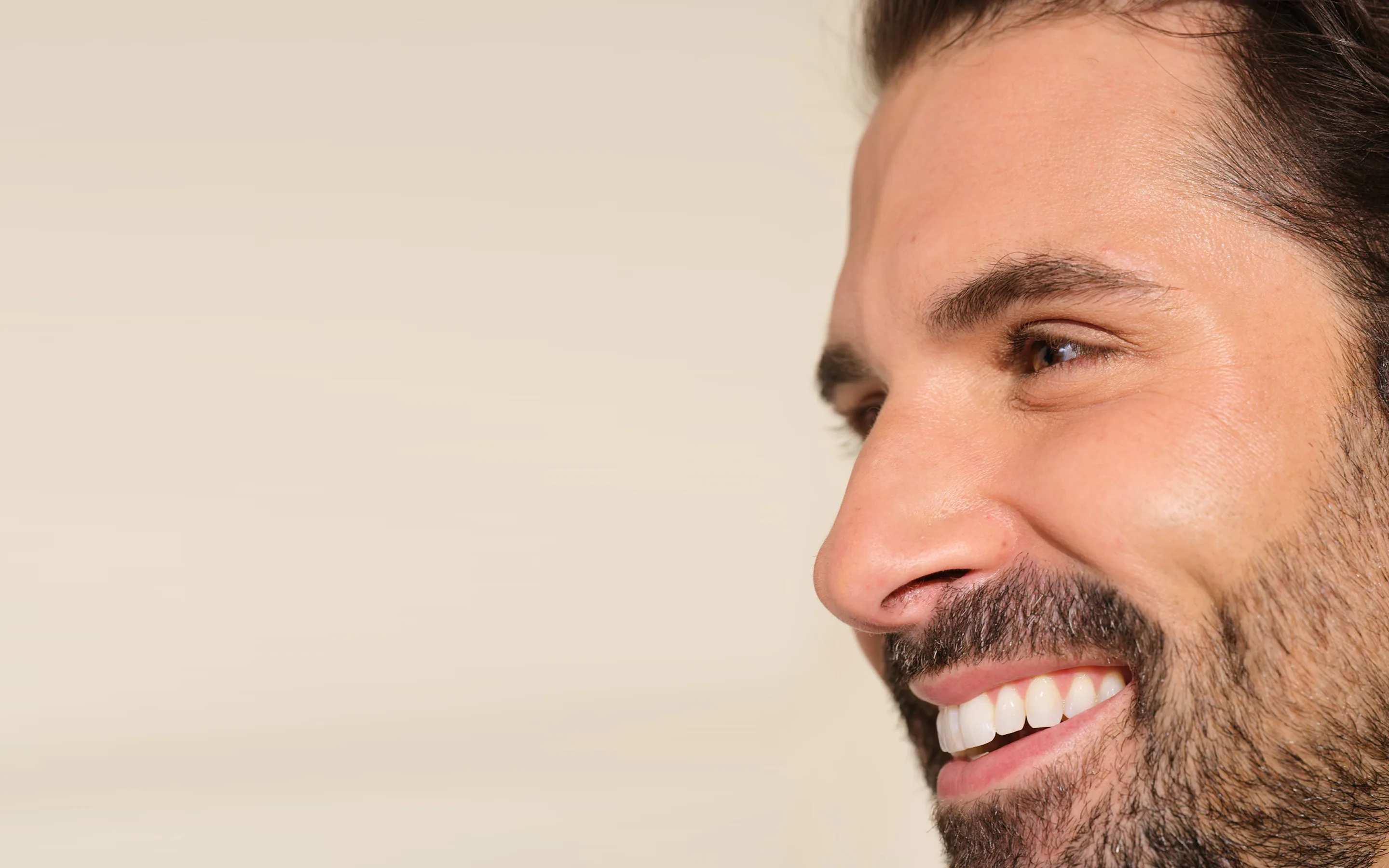 Botox Male Model close-up
