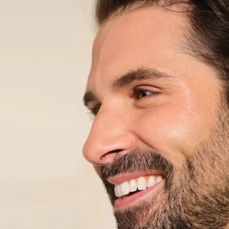 Botox Male Model close-up