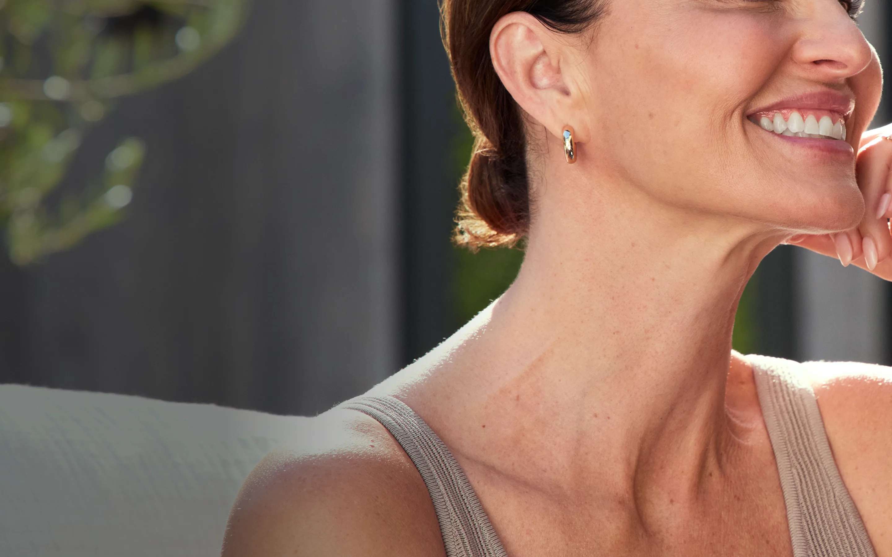 Botox Female Model Neck and Jaw