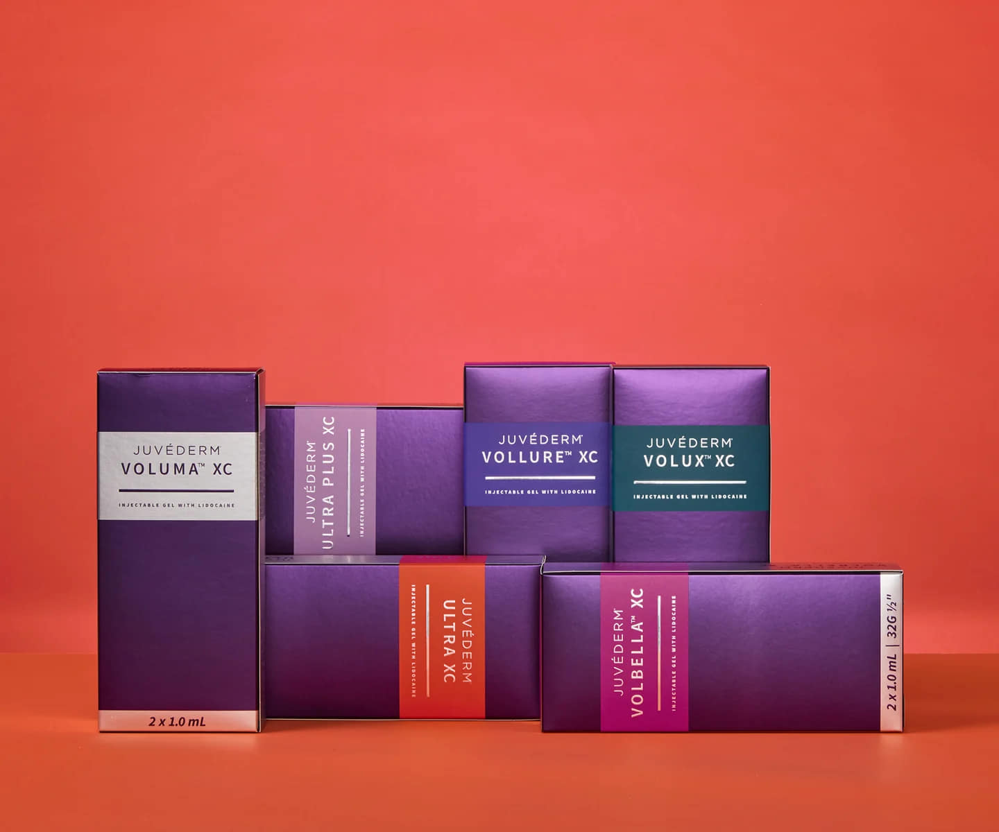 Collection of Juvederm products