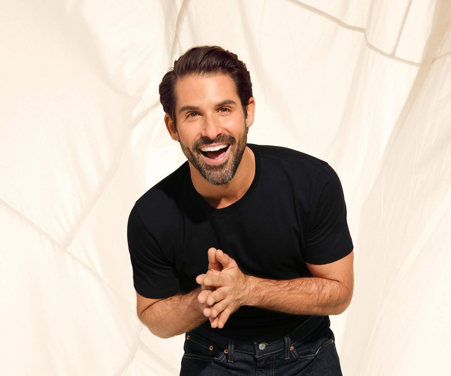 Botox male model smiling