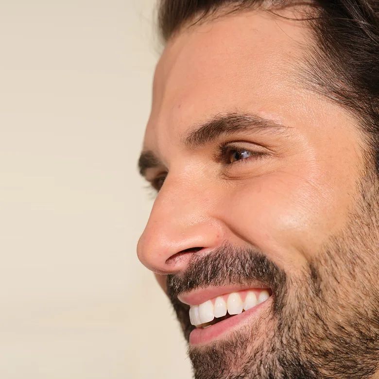 Botox Male Model close-up
